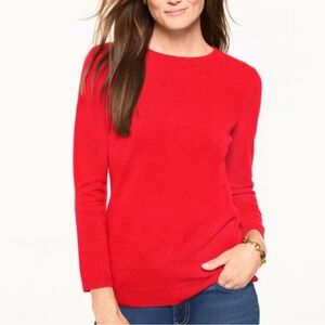 Talbots Red Cashmere Sweater